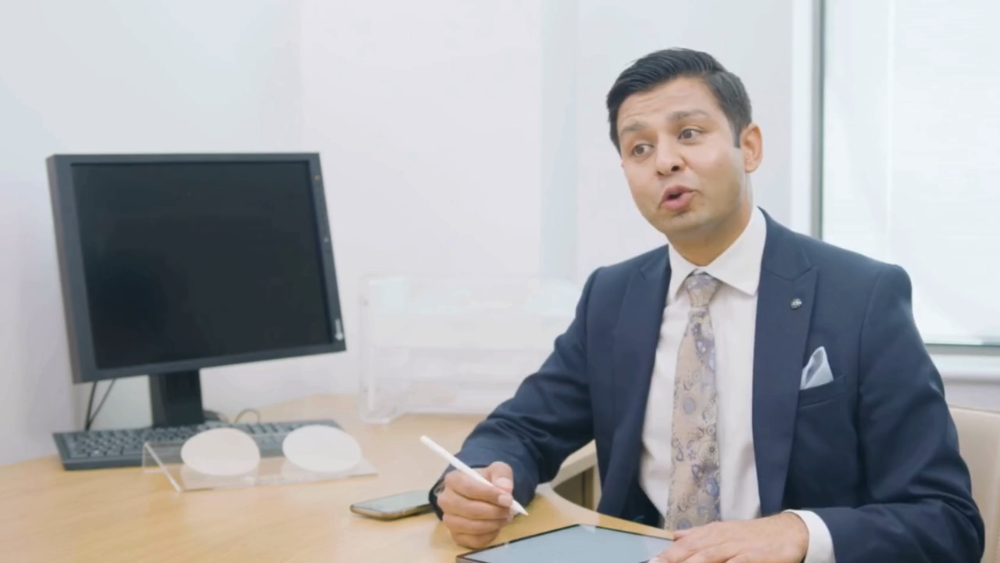Patient consultation for breast augmentation